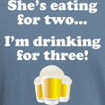 thumbnail image 3 of CafePress - Im Drinking For Three - Mens Comfort Colors Shirt, 3 of 5