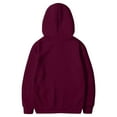 thumbnail image 4 of Resicozy Men's Hooded Pullover Casual Solid Color Long Sleeve Drawstring Fashion Gym Hoodies Sweatshirts with Pocket Wine L, 4 of 4