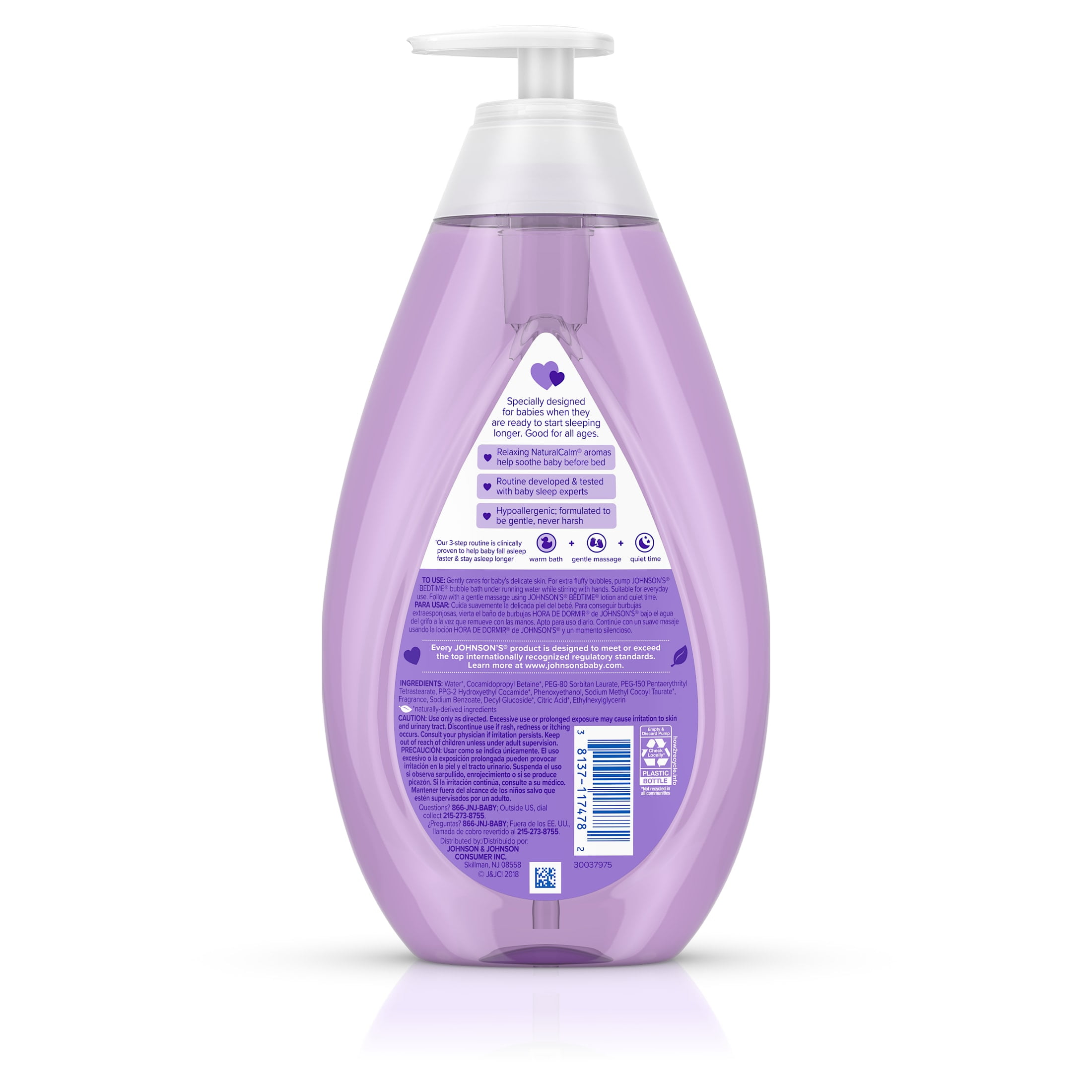 Johnson's Bedtime Baby Bubble Bath with Calming Aromas, 27.1 fl. oz