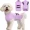 LightPurple, variant on Dog Anxiety Relief Coat,Comfort Anxiety Vest for Dogs,Adjustable Dog Anxiety Calming Wrap for Fireworks,Thunderstorm,Travel,Separation,Anxiety Jacket for Small Dogs