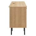 thumbnail image 3 of Computer Work Desk, Brown Oak, Wood, Home Office Business, Modern Contemporary HB34514, 3 of 9