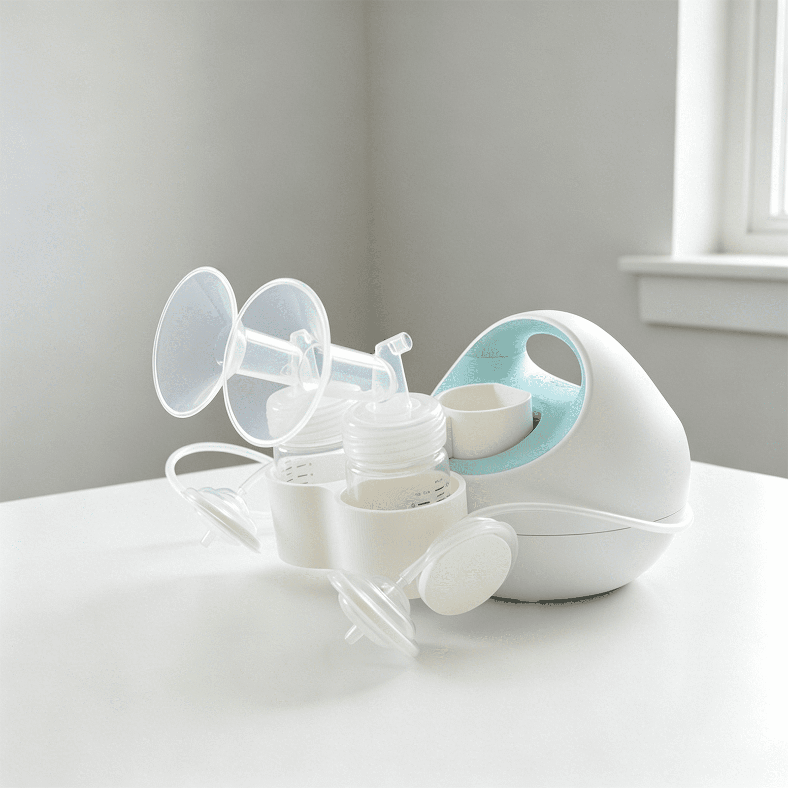 Bottle Holder for Spectra S1 Plus, Breast Pump Bottle Organizer, Dual Holder with Tubing Management Storage for Home Use