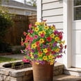 thumbnail image 5 of Artificial Flowers Outdoor Fake Silk Flower with Stakes Realistic Wildflowers for Garden Patio Yard Home Decor, 5 of 5