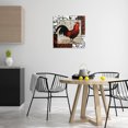 thumbnail image 3 of Stupell Industries Rooster & Vintage Post Animals Painting Wrapped Canvas Art Print Wall Art, 24 x 24, 3 of 8