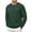 A-Green260, variant on Men's Knitted Warm T Shirt Crew Neck Long-Sleeve Sweater Comfortable Breathable Casual T-Shirt