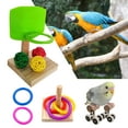 thumbnail image 5 of SPRING PARK Bird Puzzle Toys Parrot Bird Basketball Toy Mini Roller Skates Toy for Parrots Bird Intelligence Training Toys Parrot Educational Wooden Toys Set 3Packs, 5 of 6