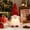 Red, variant on Lighted Sequin Christmas Gnome, Glowing Beard Faceless Nordic Tomte Figure, Striped Arm Holiday Tabletop Decor, Festive Winter Accent for Mantel, Shelf, Bedroom, Party