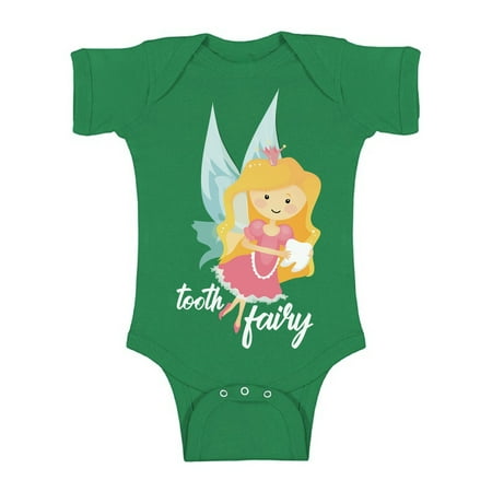 Awkward Styles Tooth Fairy One Piece Outfit for Newborn Baby Cute Tooth Fairy Gifts First Tooth Baby Bodysuit Short Sleeve Tooth Fairy Baby Shower Gifts First Tooth Party Kids First Tooth