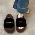 thumbnail image 6 of Xucatan Women Platform Slippers Soft Comfort Warm Open Toe Shoes Buckle Strap Indoor Outdoor Slippers Lightweight Sandals Gift, 6 of 8
