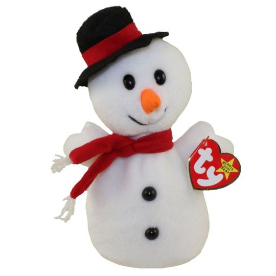 TY Beanie Baby SNOWBALL the Snowman (7.5 inch)