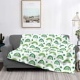 thumbnail image 2 of Fuzoiu St. Patrick's Day rainbows Print Flannel Blanket,Throw Blanket,Flannel Home Decor,Fleece Bed Blankets,Cozy Soft Blanket for Bed, Sofa, Camping, and Travel-80"x60", 2 of 6