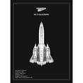 thumbnail image 3 of Rogan, Mark 19x24 Black Modern Framed Museum Art Print Titled - BP LOCKHEED SR-71 Black, 3 of 5