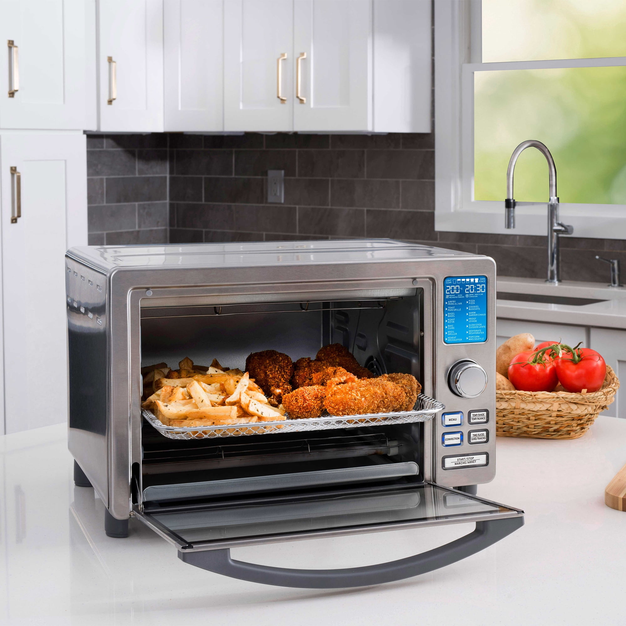 Gourmia 14-in-1 Digital Air Fryer, Toaster, and Convection Oven with Dehydrate Function