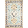 thumbnail image 1 of Bashian S236-AQ-76X96-SR704 7 ft. 6 in. x 9 ft. 6 in. Sorrento Collection Transitional Polypropylene Power Loom Area Rug, Aqua, 1 of 1