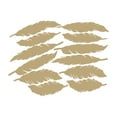 thumbnail image 7 of Unique Bargains Feather Shape Removable Peel and Stick Wall Decals Sticker Perfect Decor Office Living Room Gold 12pcs, 7 of 7
