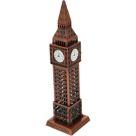 FYBTO Big Ben Tower Model:London Clock Statue England Crafts Ornaments Gift Tourism Souvenir Desktop Decoration Clock Tower Collectible Figurine-0624