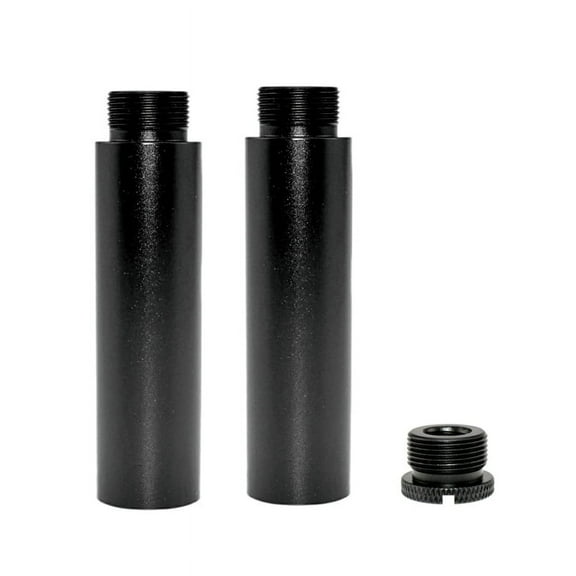 AOOOWER 2 Pcs Microphone Stand 5/8"-27 Female to 5/8"-27 Male Adapter Universal Mic Stand Extension Pipe Fit Most Microphones