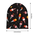thumbnail image 5 of DouZhe Beanie Hats for Men and Women, Cute Ice Cream Strawberry Patterns Adult Unisex Knit Hat Winter Warm Skull Cap, 5 of 7