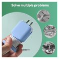 thumbnail image 4 of Protector de cargador de silicona 2 en 1 con envoltorio de cable, compatible con adaptador de corriente de teléfono., 4 of 7