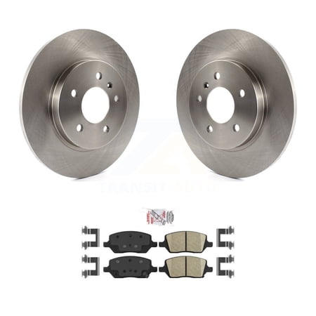 Transit Auto Rear Disc Brake Rotors and Ceramic Pads Kit for Car 2005 Pontiac Montana Chevrolet Uplander Buick Terraza Saturn Relay K8A-100876