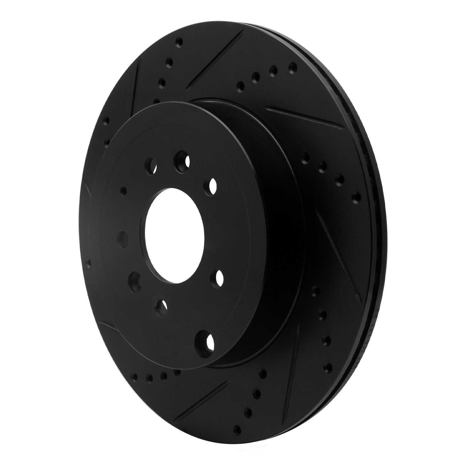 Dynamic Friction Company 633-80068L DFC Brake Rotor - Drilled And Slotted - Black