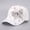 White, variant on Colorful Rhinestone Baseball Cap Women Bling Butterfly Sequin Sun Protection Duckbill Hat Breathable