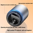 thumbnail image 6 of 2PCS Automatic Beer Bottle Opener Magnetic Bottle Opener, Portable Push Down Draft Top Beer Can opener Beer Opener Magnetic Bottle Cap Opener for Kitchen Home Bar Restaurant Household Men Gift-Silver, 6 of 9