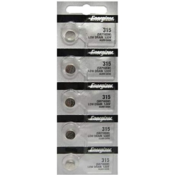 500X Energizer 315 Battery Silver Oxide Watch Button Low Drain 1.55V SR716SW