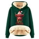 thumbnail image 1 of WILLBEST Sudadera con Capucha para Mujer, Estampado Navideño de Vaca, Cálida XXXXX-Grande, 1 of 4