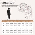 thumbnail image 4 of Yiaed Heart Panda Print Pajamas Women's Long Sleeve Sleepwear Soft Button Down Loungewear Pjs Lounge Set Nightwear Womens Pajama Pants-X-Large, 4 of 7