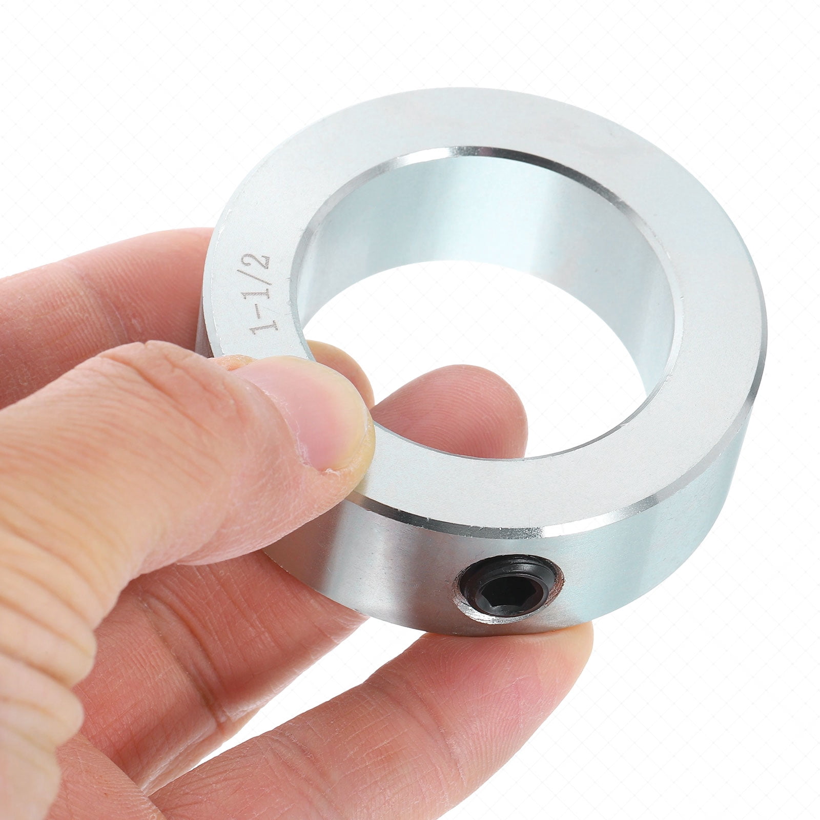 4pcs Set Screw Collars 1-1/2" Bore Carbon Steel Shaft Collars, 2-1/4" OD, 3/4" Width Lock Axle Collar Clamp