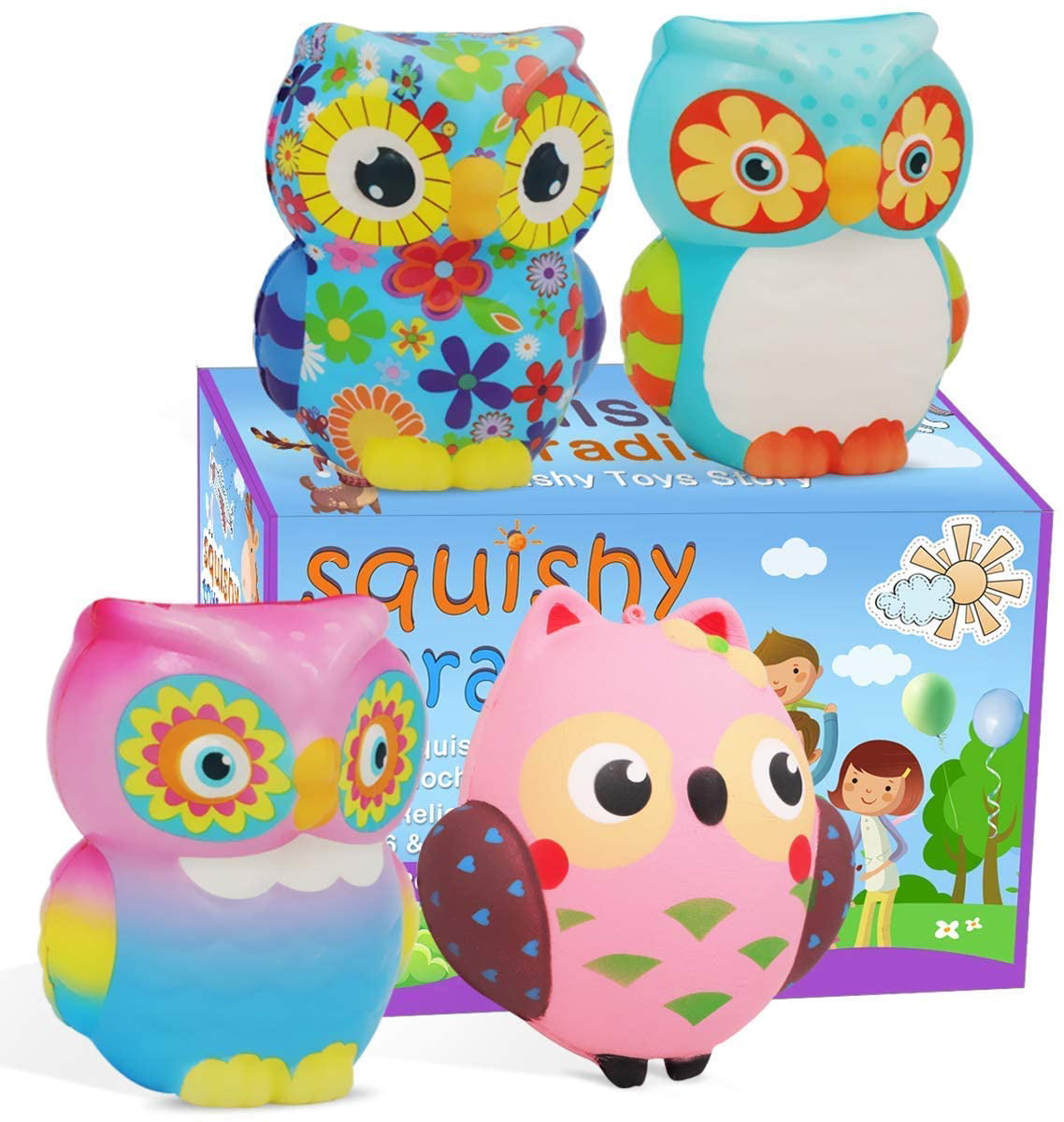 USA SELLER Squishy Toys Kawaii OWL Scented Slow Rise Soft Squeeze Kids Soft 