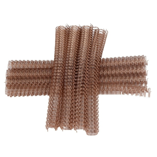 Lomos De Encuadernación De Alambre De Doble Bucle De 1/2 Pulg., 34 Bucles, Cables Negros. Capacidad Para 100 Hojas, Rotación De 360 Con Alambre De Hierro Y Revestimiento De