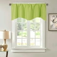 thumbnail image 2 of Lubelski Solid Color Through Rod Short Curtain Home Room Balcony Kitchen Window Valance, 2 of 11