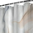 thumbnail image 3 of Tan Brown Marble Shower Curtain Set, Taupe Ombre Fabric Shower Curtain for Bathroom Decor, Modern Abstract Standard Shower Curtain for Bathtub, Luxury Wave Shower Curtain, 72 x 72, 3 of 4