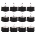 thumbnail image 2 of Harlier Black Tea Lights Candles, 12PCS Battery Operated Flameless Flickering Fake Electric LED Colored Tealights Candles for Halloween Theme Party, Wedding Table Decor, Holiday Decor, 2 of 8