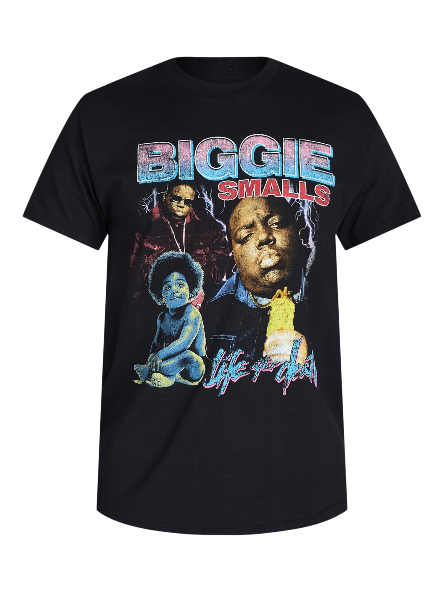 Biggie Men's Collage Graphic Tee with Short Sleeves, Sizes S-3XL