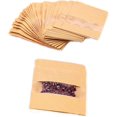 thumbnail image 2 of Bolsa de papel reutilizable con cremallera, bolsa de especias para almacenamiento de alimentos, frutas secas, granos de café, té (marrón), 100 Uds. JM, 2 of 5
