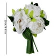 thumbnail image 3 of Zenghuiiii Flower 5 Head Bunching Peony Flower Holding Bride Flower Home Decoration Artificial Jasmine Flowers, 3 of 9