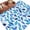 Blue, variant on Spring Leaves Area Rugs 5'x7', Washable Small Throw Rugs for Laundry Room Playroom, Blue Plants Country Botanical Leaf Indoor Outdoor Rug Non-Slip Low Pile Carpet Runner Reversible Floor Mats