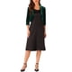 thumbnail image 2 of CHAQUETA DE VELVET DE MANGA 3/4 INSPIRADA CHIC PARA MUJER, BOLERO ABIERTO, TOP CORTO XL VERDE OSCURO, 2 of 5