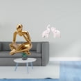 thumbnail image 2 of Estatua abstracta de pensador, decoración para mesa, sala de estar, estantería de oficina, esculturas de animales únicas, adornos, decoración, 2 of 8