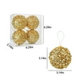 thumbnail image 3 of LSLJS 4 Pcs Christmas Tree Ball Ornaments, Christmas Decorations 3.15" Glitter Sequin Christmas Ball Shatterproof Plastic Hanging Bauble Sphere Xmas Holiday Pendants for Xmas Tree, 3 of 7