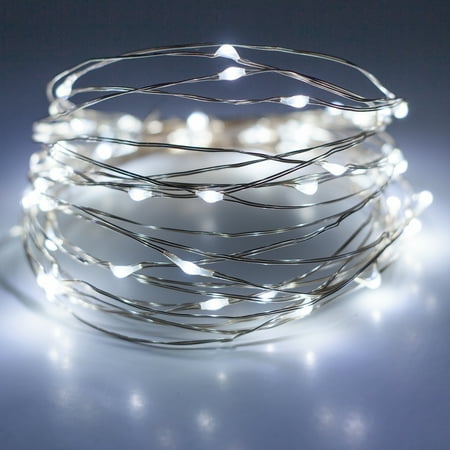 Unido Box 2 Pack Mini Fairy String Lights 20 LED, Cool White, 7'