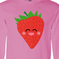 thumbnail image 4 of Inktastic Strawberry Kawaii Long Sleeve T-Shirt, 4 of 5