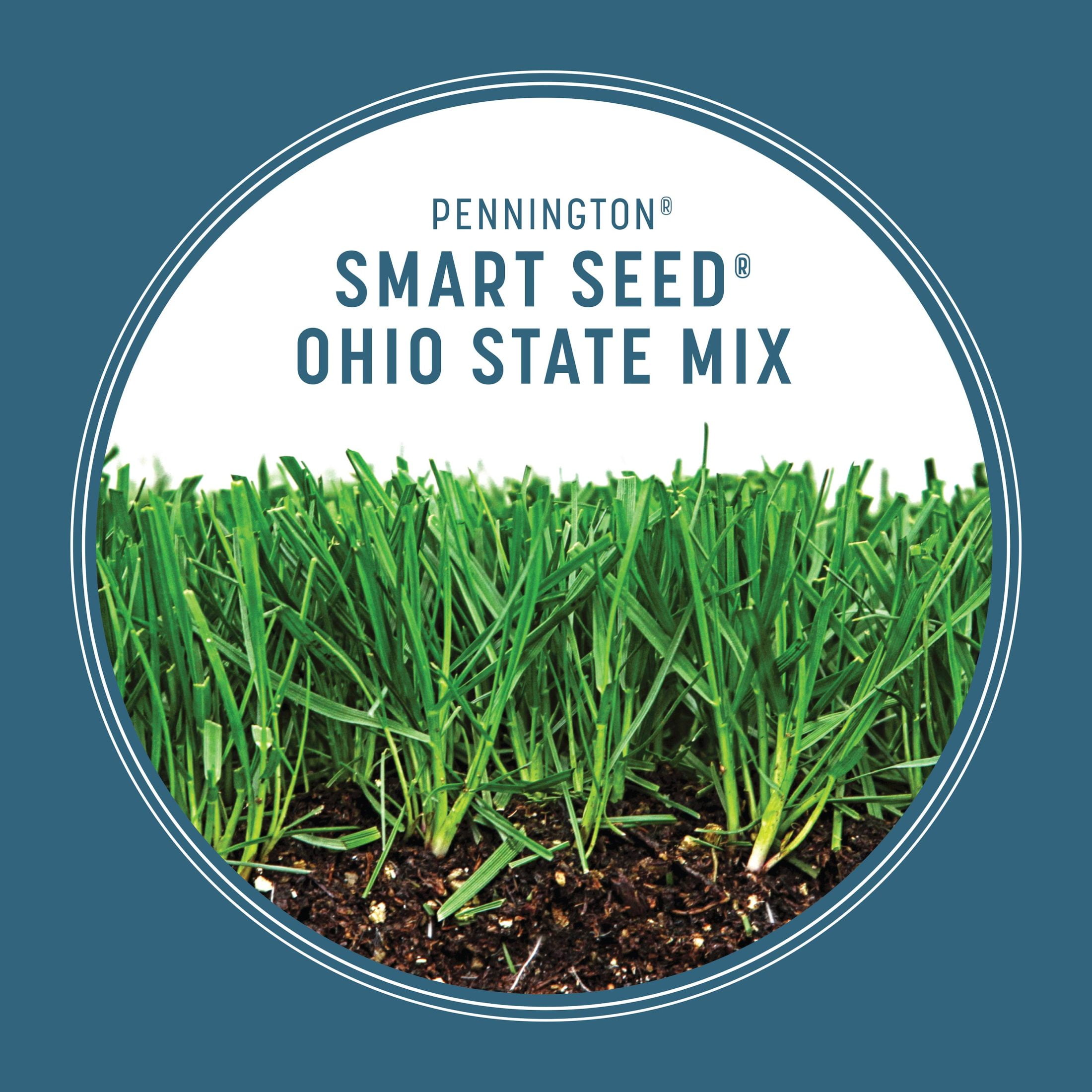 Pennington Smart Seed Ohio State Mix Grass Seed, for Sun to Partial Shade, 20 lb. New Bag