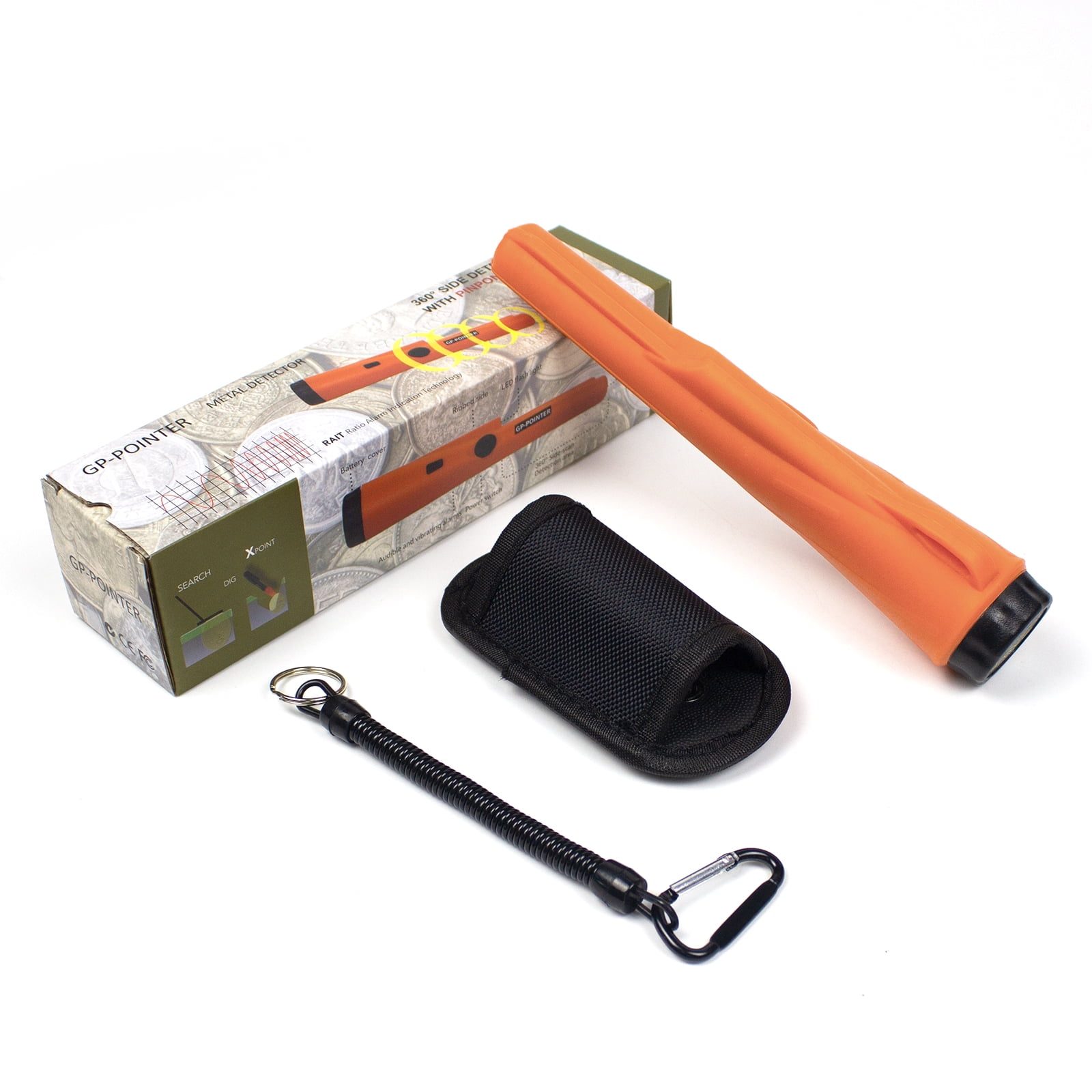 Handheld Pinpointer Pin Pointer Probe Metal Detector Automatic Tuning Holster I