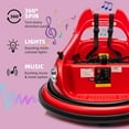 thumbnail image 4 of Track Seven 12V Bumper Car for Toddlers, Kids Electric Bumper Car with Remote Control, LED Lights, Bluetooth, 360°Spin, Ride on Toy Car for Boys Girls Aged 2+, Red, 4 of 6
