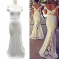 thumbnail image 1 of Robes de Soirée en Dentelle Blanche pour Femmes 2018 Robes de Bal Robes de Demoiselles d'Honneur, 1 of 1