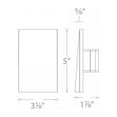 thumbnail image 2 of WAC Lighting Landscape Scoop LED Vertical Aluminum Step & Wall Light in Nickel, 2 of 2